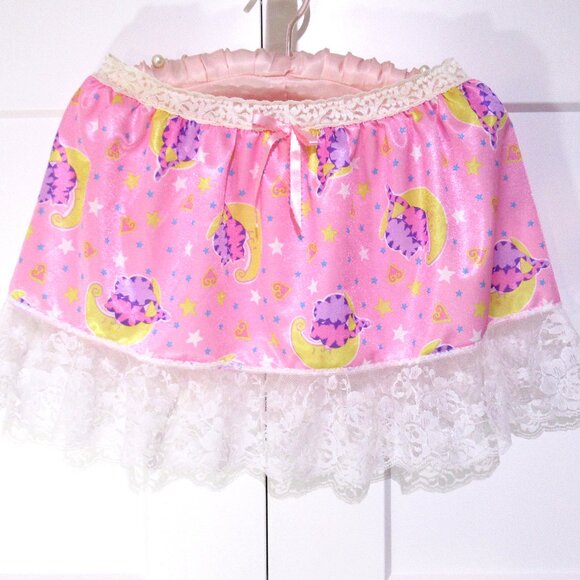 Vintage Pretty Sissy Skirt Slip L/XL - Picture 5 of 8